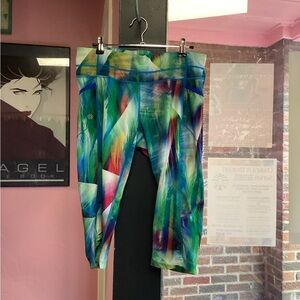 Athleta Multicolor Cropped Leggings